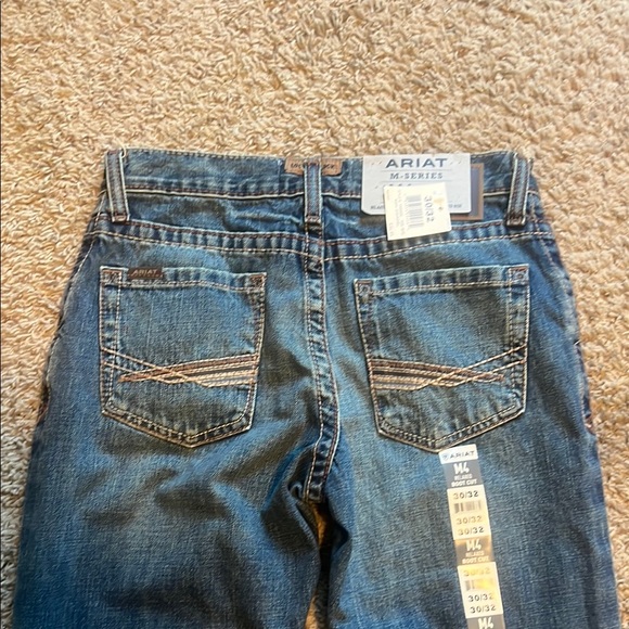 Ariat Blue Straight Jeans Classic Indigo - Picture 8 of 9